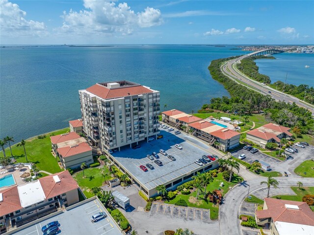 6372 Palma Del Mar Blvd S Unit 601, Saint Petersburg, FL 33715 - bird's eye view of a nearby body of water and a notable bridge