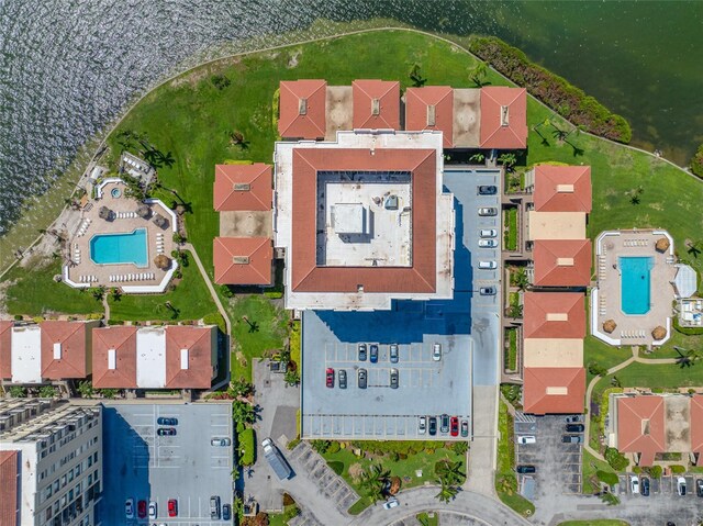6372 Palma Del Mar Blvd S Unit 601, Saint Petersburg, FL 33715 - drone / aerial view of a pool area