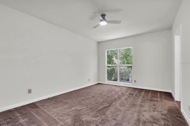 3412 W San Juan St Unit A, Tampa, FL 33629 - carpeted empty room with ceiling fan and baseboards