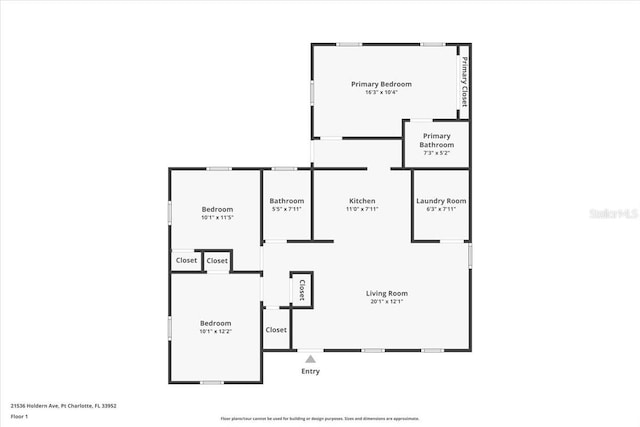 21536 Holdern Ave, Port Charlotte, FL 33952 - property floor plan