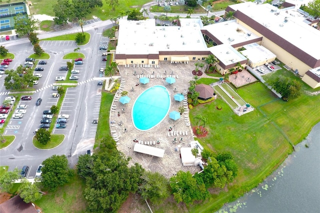 101 Cambridge Trl Unit 194, Sun City Center, FL 33573 - bird's eye view of a pool