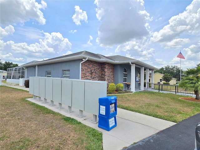 5755 Yorkshire Dr, Zephyrhills, FL 33542 - view of property exterior featuring stucco siding