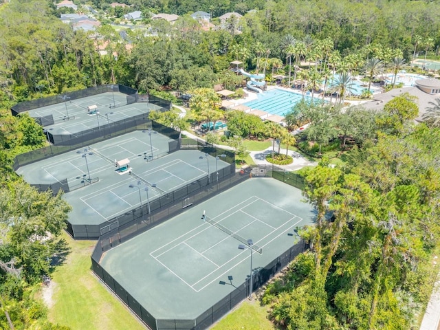 27546 Stonecreek Way, Wesley Chapel, FL 33544 - bird's eye view of a pool area