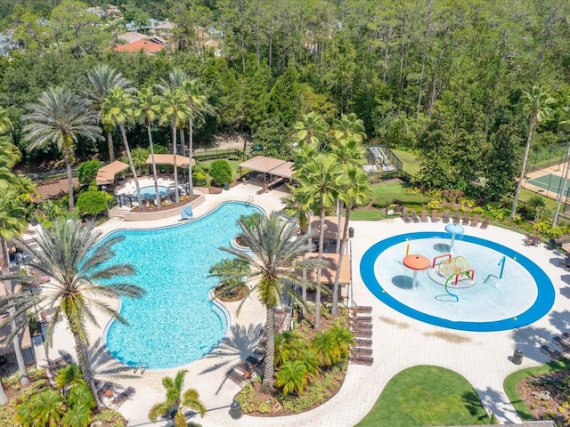 27546 Stonecreek Way, Wesley Chapel, FL 33544 - community pool with a hot tub