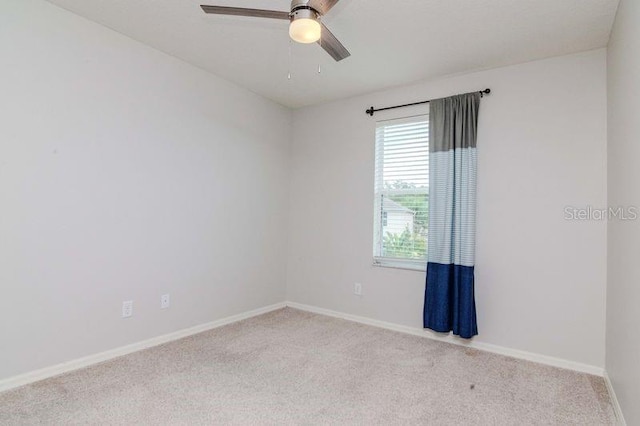 5916 Tulip Flower Dr, Riverview, FL 33578 - empty room featuring carpet and ceiling fan