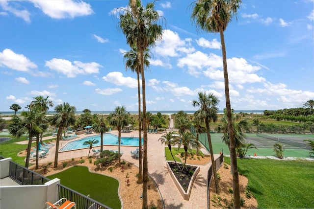 1230 Gulf Blvd Unit 304, Clearwater, FL 33767 - community pool featuring a water view