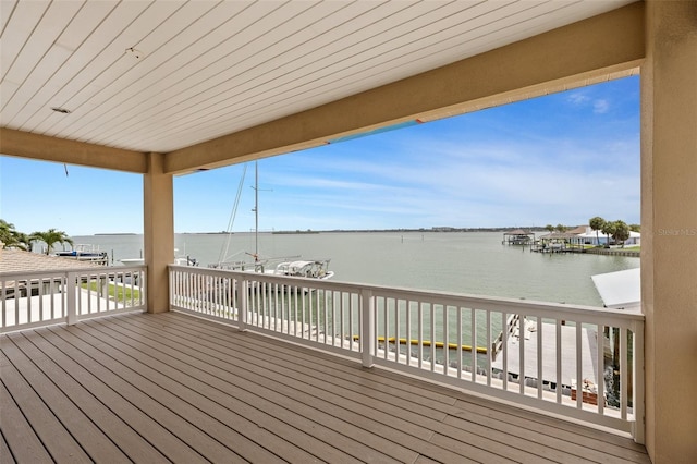 333 Midway Is, Clearwater Beach, FL 33767 - wooden terrace featuring a water view