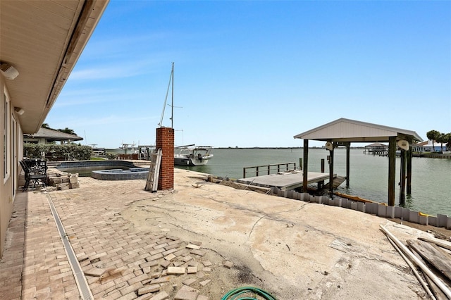 333 Midway Is, Clearwater Beach, FL 33767 - dock area with a water view and boat lift