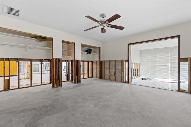 333 Midway Is, Clearwater Beach, FL 33767 - unfurnished living room featuring ceiling fan