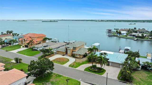 333 Midway Is, Clearwater Beach, FL 33767 - aerial view of residential area with a large body of water