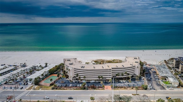 4450 Gulf Blvd Unit 110, St Pete Beach, FL 33706 - drone / aerial view of waterfront with a beach
