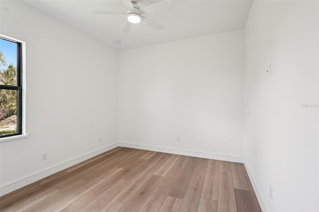 15218 Appleton Blvd, Port Charlotte, FL 33981 - spare room with light wood-type flooring and ceiling fan