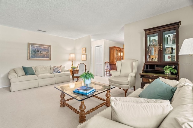 214 Caryl Way, Oldsmar, FL 34677 - living room with a textured ceiling and carpet flooring