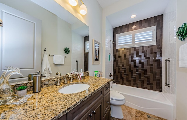 1012 Tuscany Dr, Trinity, FL 34655 - full bathroom featuring vanity and  shower combination