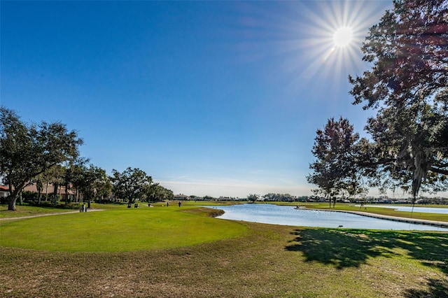 1012 Tuscany Dr, Trinity, FL 34655 - view of community featuring a water view and a yard