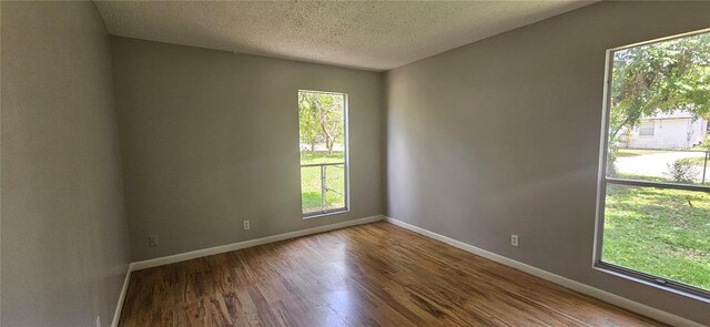 2503 Elm St, Seffner, FL 33584 - empty room featuring wood finished floors, baseboards, and a textured ceiling