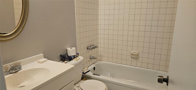 2503 Elm St, Seffner, FL 33584 - bathroom with toilet, bathing tub / shower combination, and vanity
