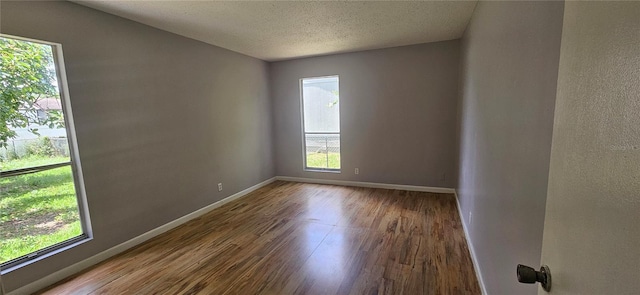 2503 Elm St, Seffner, FL 33584 - spare room featuring wood finished floors, baseboards, and a textured ceiling