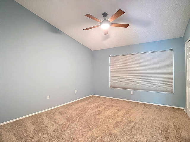 12464 Berkeley Square Dr, Tampa, FL 33626 - unfurnished room with carpet flooring, a ceiling fan, and a textured ceiling