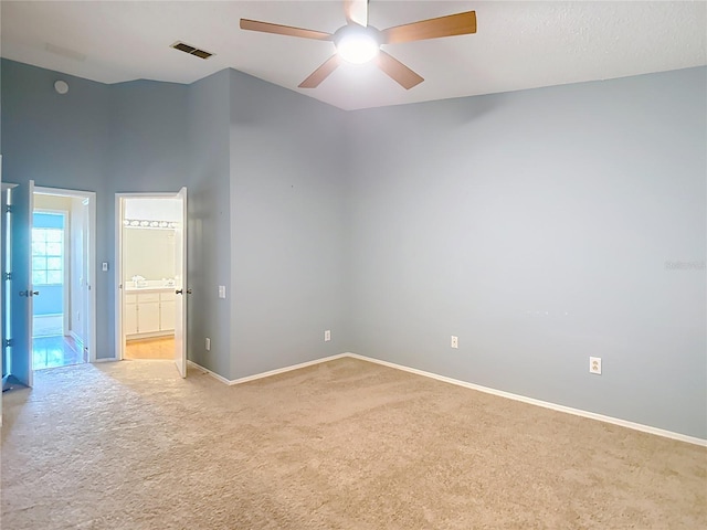 12464 Berkeley Square Dr, Tampa, FL 33626 - empty room with light colored carpet and ceiling fan