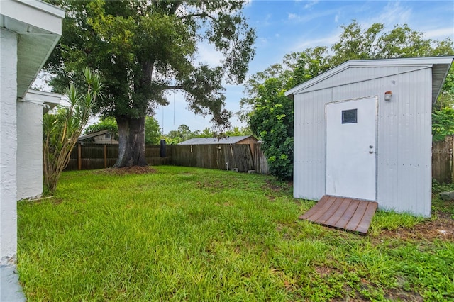 4318 Mesa Dr, New Port Richey, FL 34653 - fenced backyard with a shed