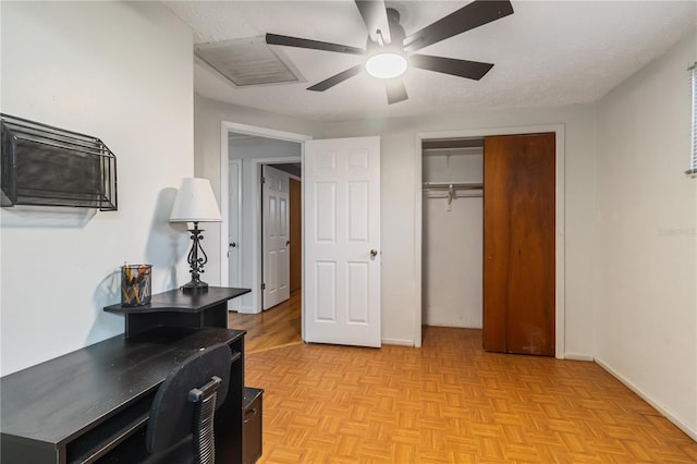 4318 Mesa Dr, New Port Richey, FL 34653 - bedroom featuring a closet and ceiling fan