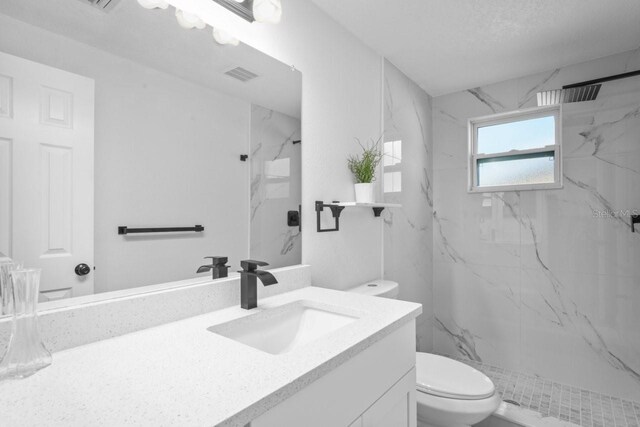 6442 Sutherland Ave, New Port Richey, FL 34653 - full bathroom featuring vanity and a marble finish shower