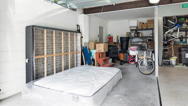 1851 Bough Ave Unit A, Clearwater, FL 33760 - garage featuring concrete block wall