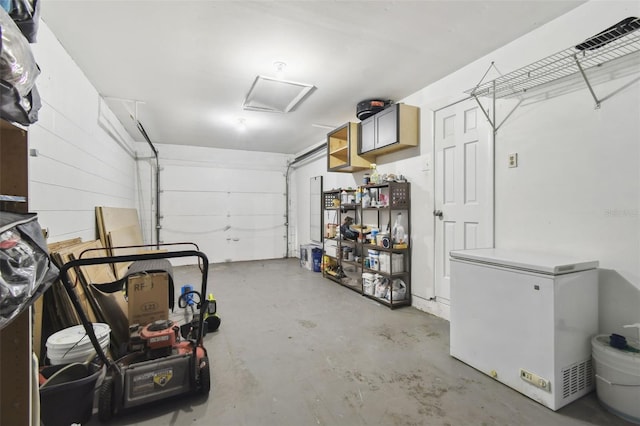 3628 Dellefield St, New Port Richey, FL 34655 - garage with white fridge