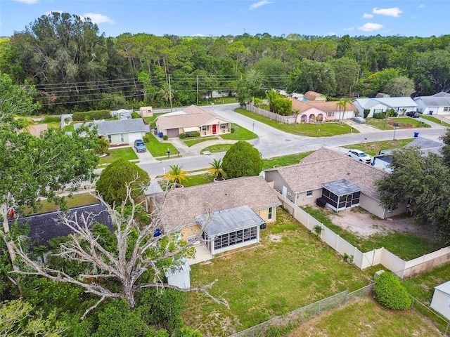 3628 Dellefield St, New Port Richey, FL 34655 - aerial view of residential area with a forest