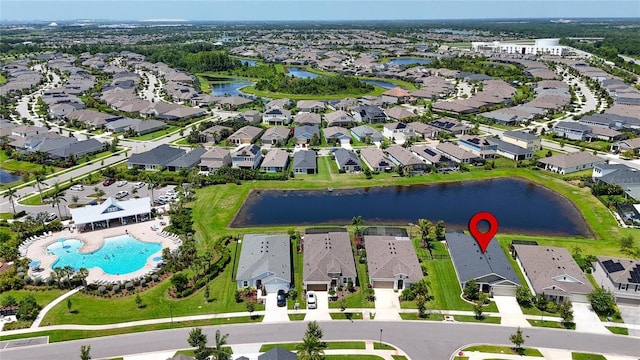 7116 Estero Ct, Apollo Beach, FL 33572 - aerial overview of property's location with nearby suburban area