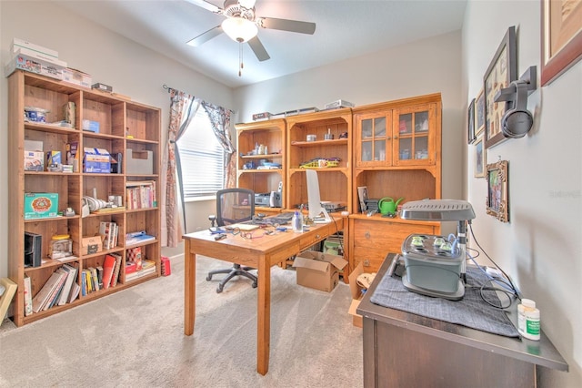 25200 Lambrusco Loop, Lutz, FL 33559 - carpeted office space with ceiling fan