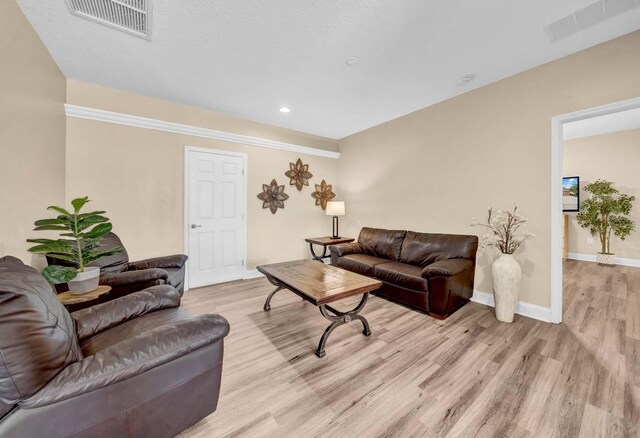 32624 Summerglade Dr, Wesley Chapel, FL 33545 - living room featuring light wood-style flooring and recessed lighting