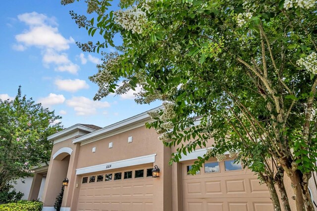 32624 Summerglade Dr, Wesley Chapel, FL 33545 - view of front of house with stucco siding and an attached garage