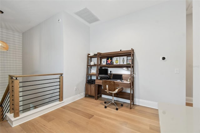 238 7th Ave S, Safety Harbor, FL 34695 - home office with wood finished floors and baseboards