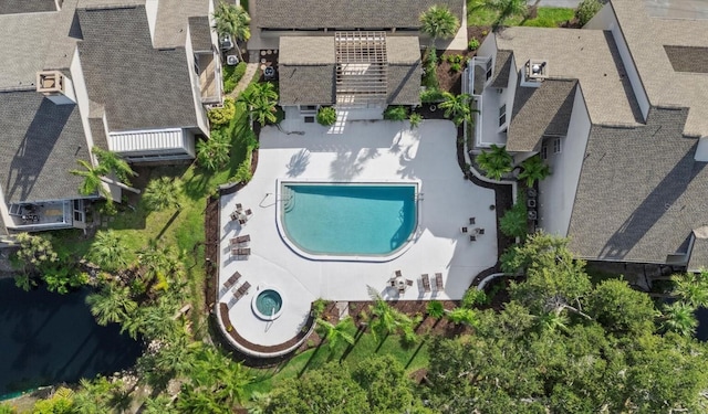 4777 Duhme Rd Unit 1D, Saint Petersburg, FL 33708 - drone / aerial view of a pool area