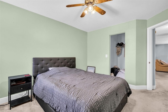 1715 Larabie Ct, Brandon, FL 33511 - carpeted bedroom featuring ceiling fan and a spacious closet