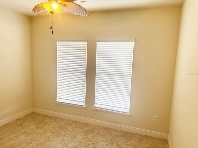 5082 Inshore Landings Dr, Apollo Beach, FL 33572 - unfurnished room featuring a ceiling fan and light tile patterned floors