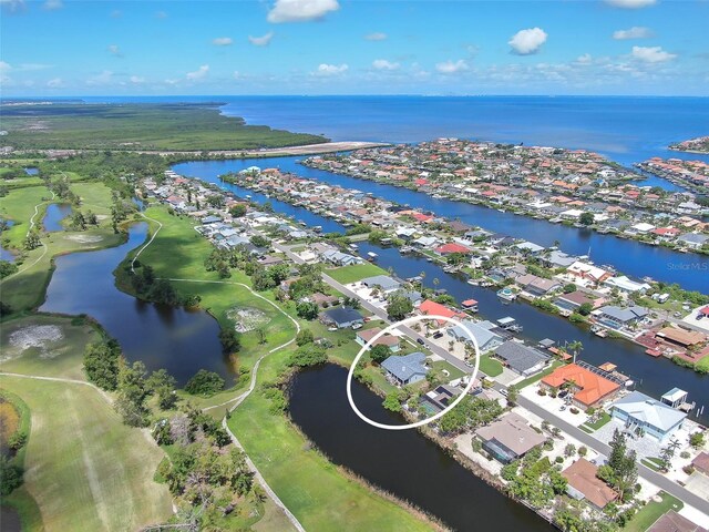 832 Birdie Way, Apollo Beach, FL 33572 - aerial perspective of suburban area featuring a nearby body of water