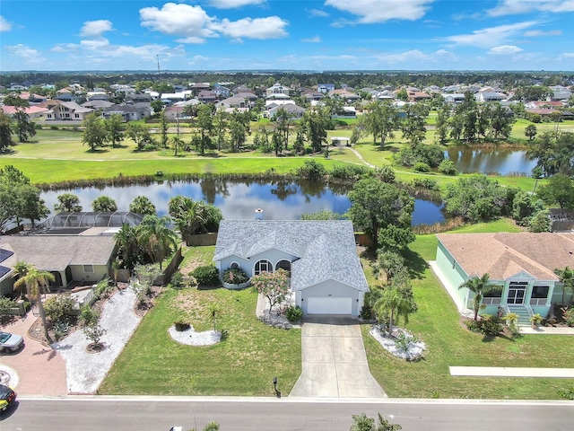 832 Birdie Way, Apollo Beach, FL 33572 - aerial view of residential area featuring a nearby body of water