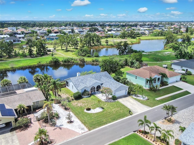 832 Birdie Way, Apollo Beach, FL 33572 - aerial view of residential area featuring a large body of water