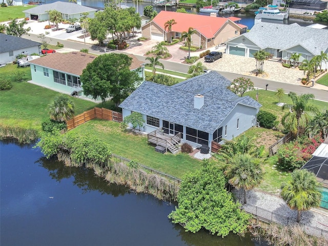 832 Birdie Way, Apollo Beach, FL 33572 - aerial perspective of suburban area featuring a nearby body of water