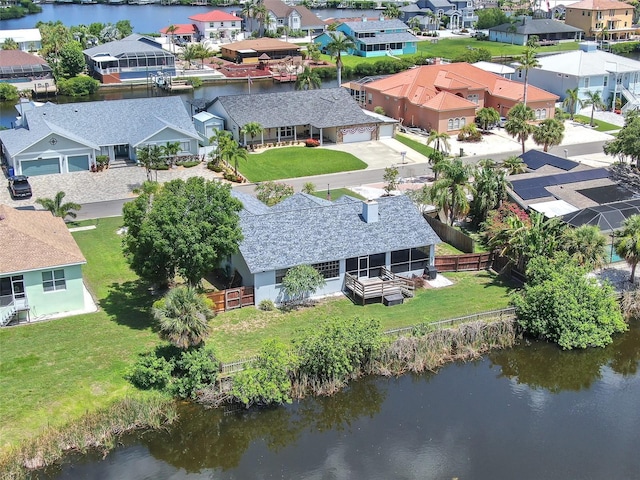 832 Birdie Way, Apollo Beach, FL 33572 - aerial perspective of suburban area with a nearby body of water