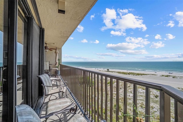 1290 Gulf Blvd Unit 702, Clearwater Beach, FL 33767 - balcony featuring view of water and beach