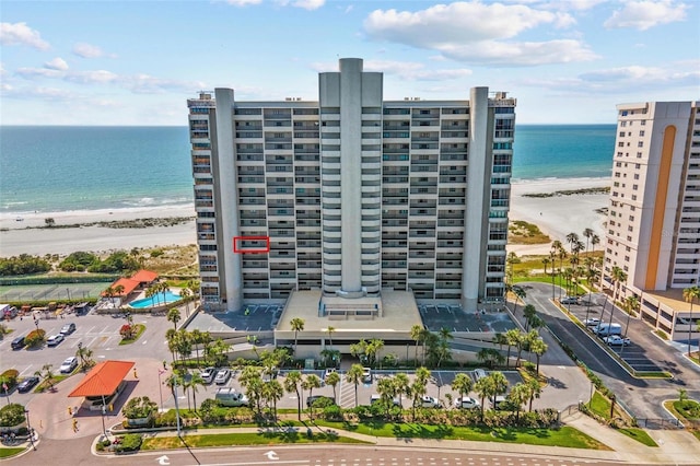 1290 Gulf Blvd Unit 702, Clearwater Beach, FL 33767 - bird's eye view of extended coastline and apartment complex / building