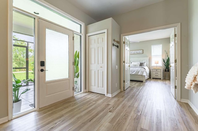 7725 235th St E, Myakka City, FL 34251 - entryway with light wood-type flooring and plenty of natural light