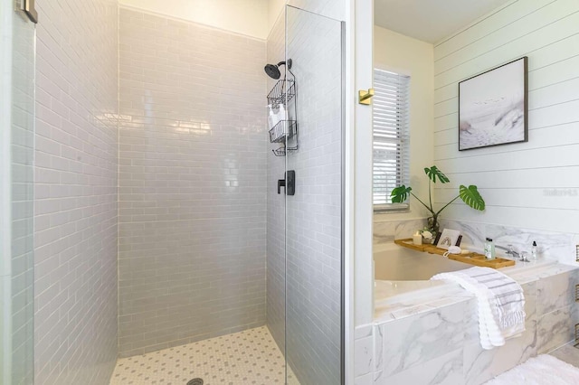 7725 235th St E, Myakka City, FL 34251 - bathroom with tiled shower and a bath