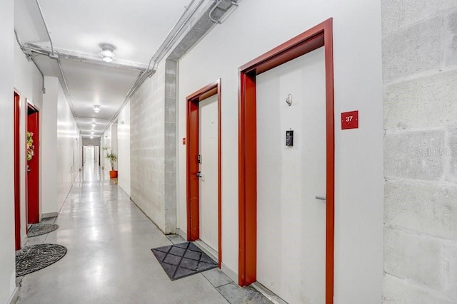 2001 E 2nd Ave Unit 37, Tampa, FL 33605 - hallway with finished concrete flooring