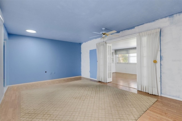 638 La Jolla Ave, Sun City Center, FL 33573 - unfurnished room with ceiling fan and wood finished floors