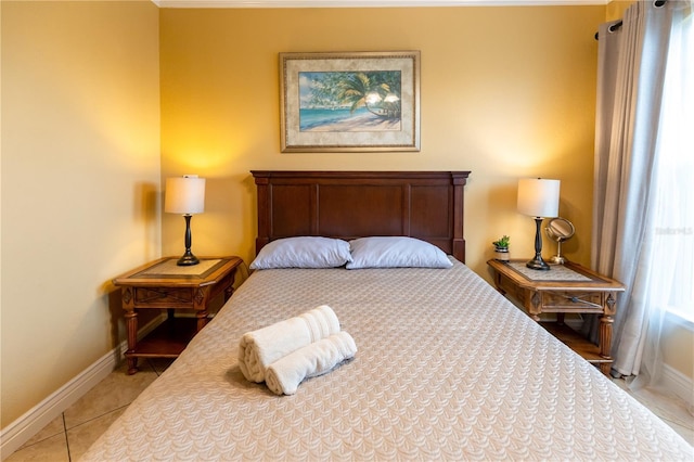 2724 Via Murano Unit 639, Clearwater, FL 33764 - bedroom featuring light tile patterned floors and baseboards